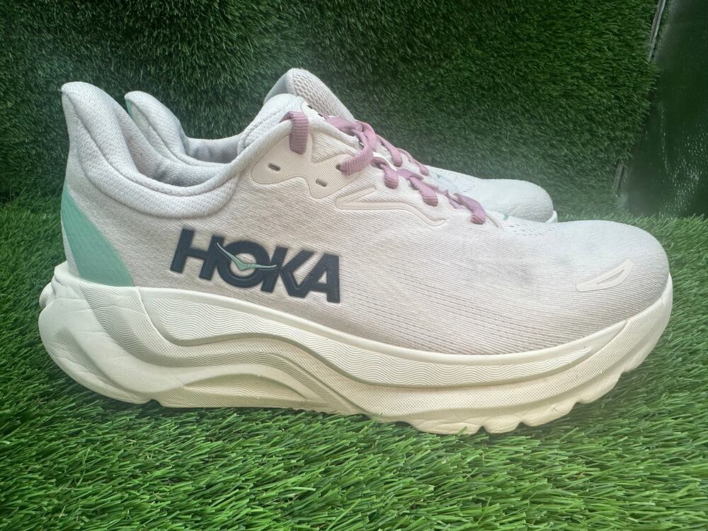 Hoka One One Arahi 8 1168711-RCRM Athletic Sneaker Women's 9D Beige Jacquard